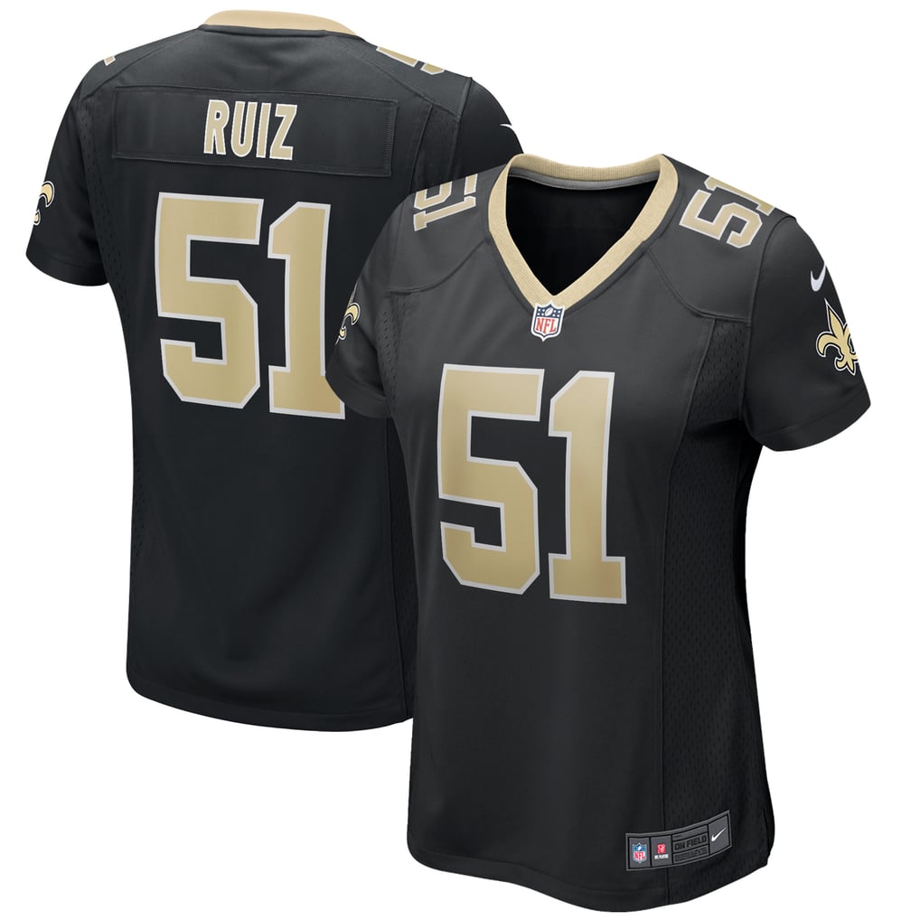 Women's New Orleans Saints Cesar Ruiz Nike Black Game Jersey - Image 2