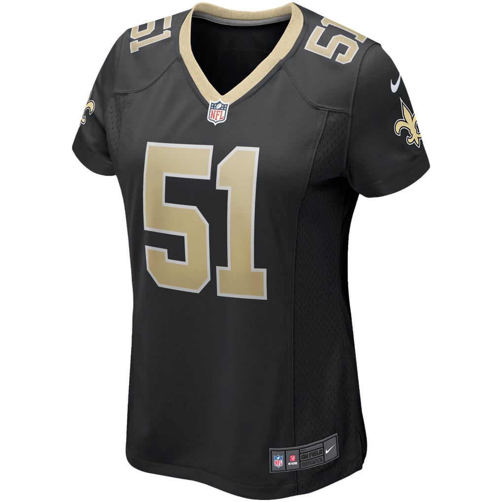 Women's New Orleans Saints Cesar Ruiz Nike Black Game Jersey - Image 3