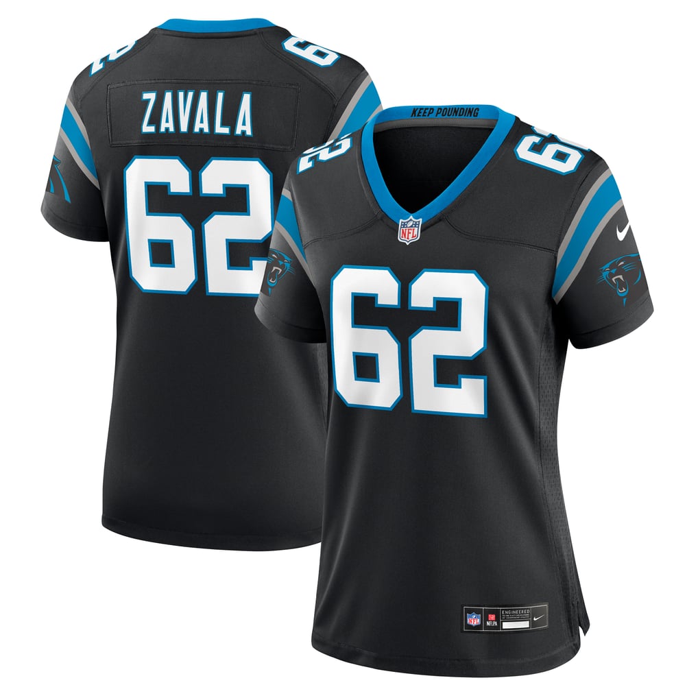 Women's Carolina Panthers Chandler Zavala Nike Black Game Jersey - Image 2