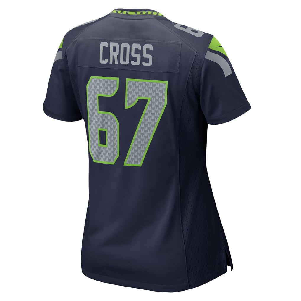 Women's Seattle Seahawks Charles Cross Nike  College Navy Team Game Jersey - Image 4