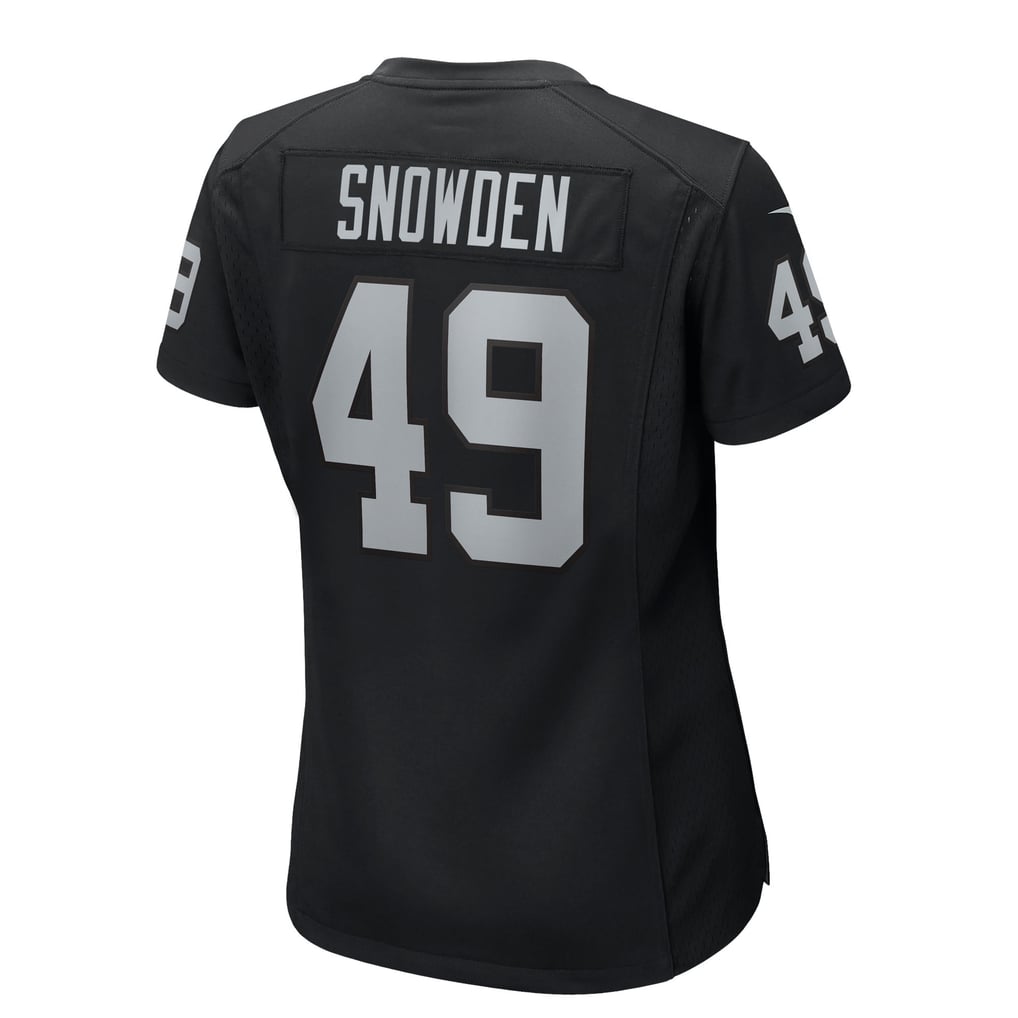 Women's Las Vegas Raiders Charles Snowden Nike  Black Team Game Jersey - Image 4