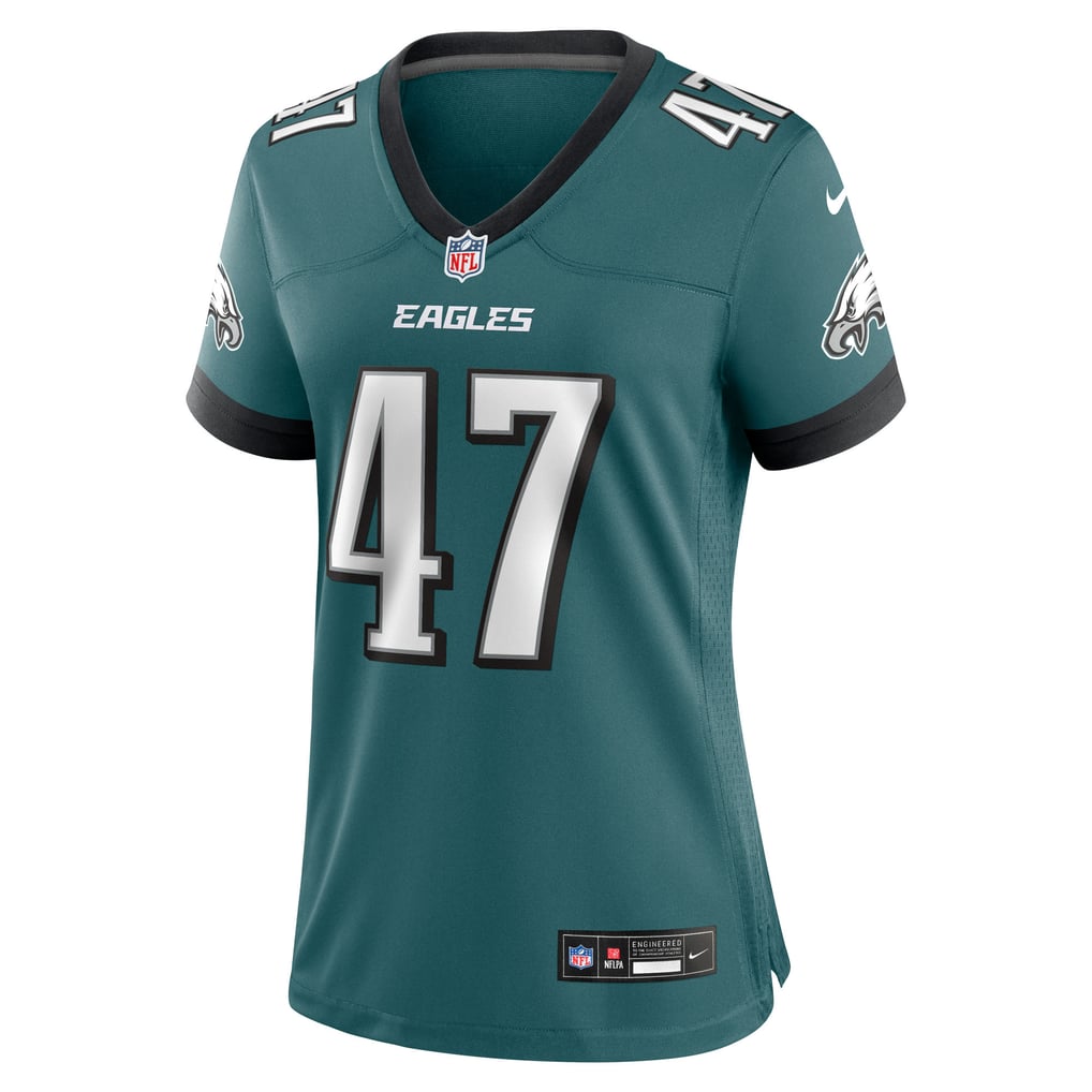 Women's Philadelphia Eagles Charley Hughlett Nike Midnight Green Team Game Jersey - Image 3
