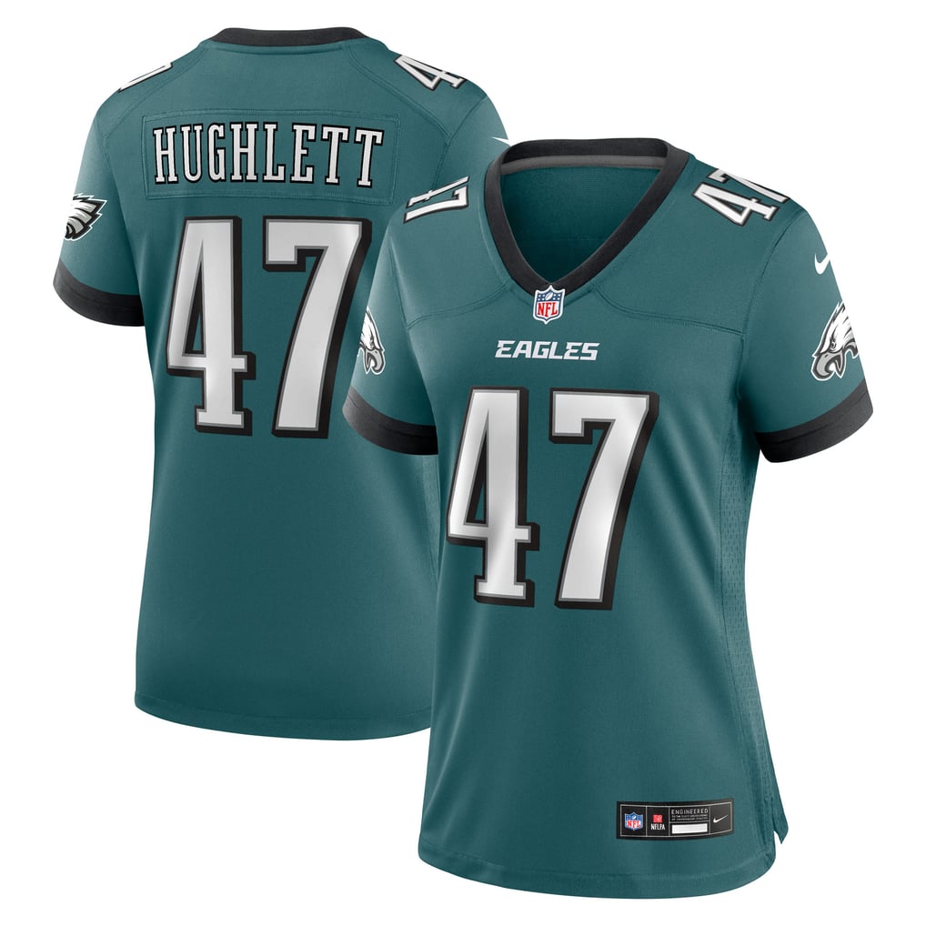 Women's Philadelphia Eagles Charley Hughlett Nike Midnight Green Team Game Jersey - Image 1