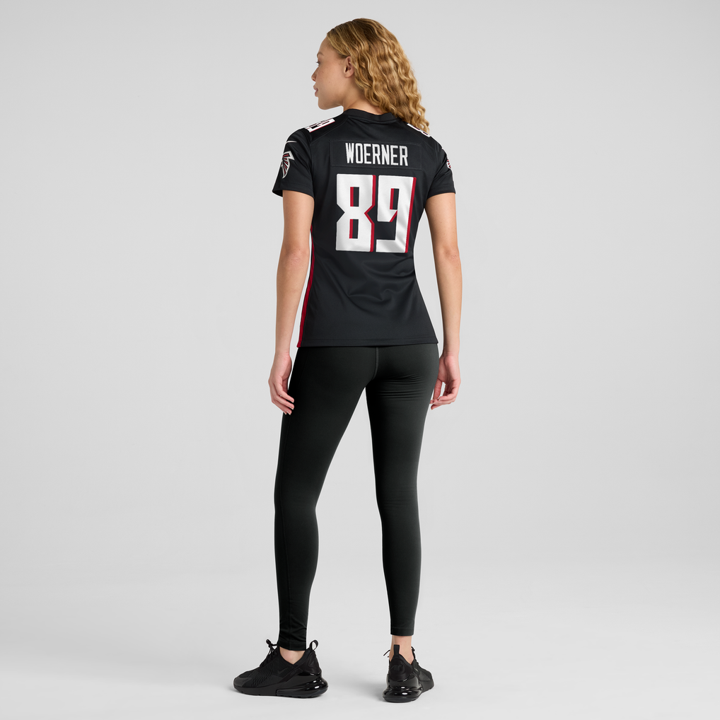 Women's Atlanta Falcons Charlie Woerner Nike Black Game Jersey