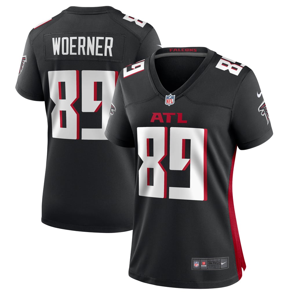 Women's Atlanta Falcons Charlie Woerner Nike Black Game Jersey