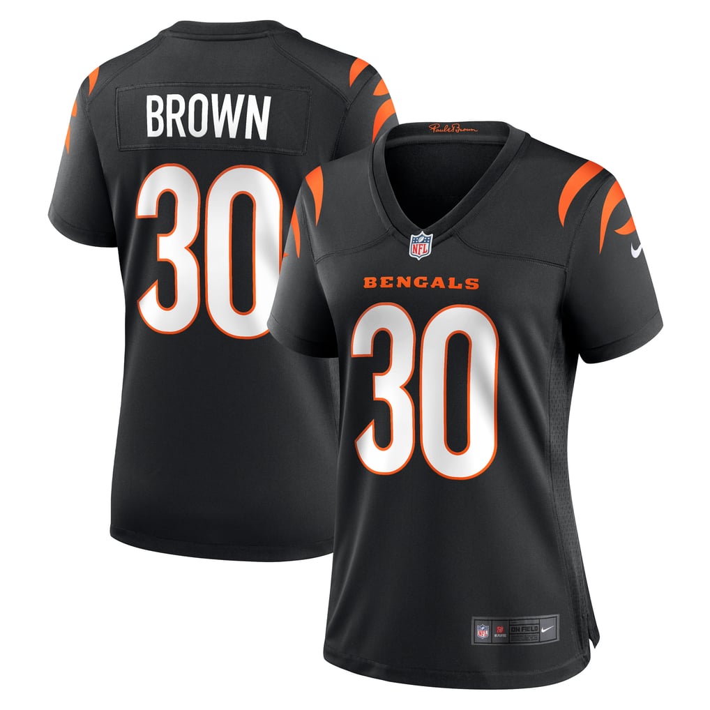 Women's Cincinnati Bengals Chase Brown Nike Black Team Game Jersey - Image 2