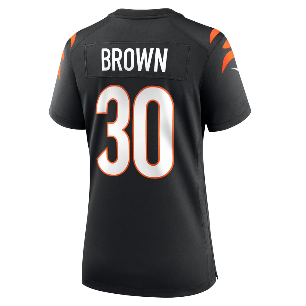 Women's Cincinnati Bengals Chase Brown Nike Black Team Game Jersey - Image 4