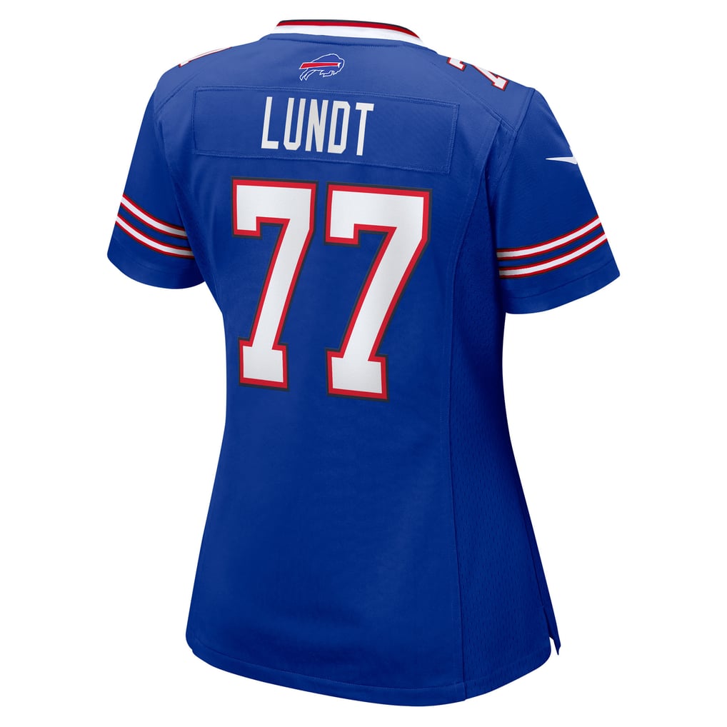 Women's Buffalo Bills Chase Lundt Nike  Royal Team Game Jersey - Image 4