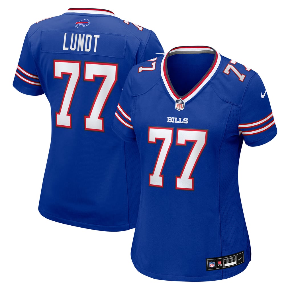 Women's Buffalo Bills Chase Lundt Nike  Royal Team Game Jersey - Image 1