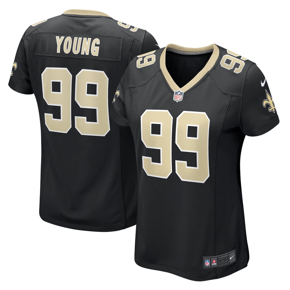 Women's New Orleans Saints Chase Young Nike  Black  Game Jersey - Image 2