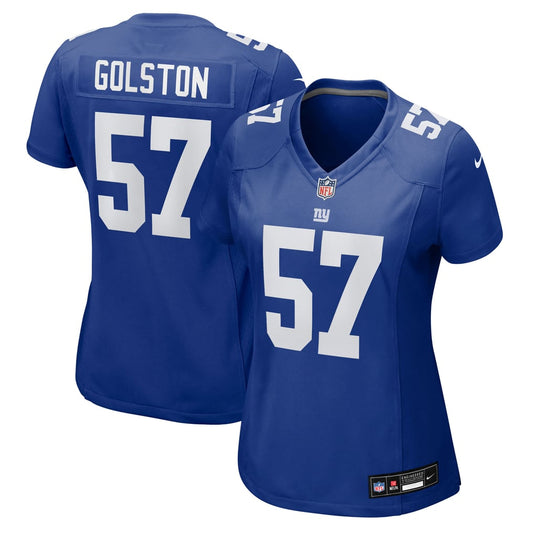 Women's New York Giants Chauncey Golston Nike  Royal Team Game Jersey - Image 1
