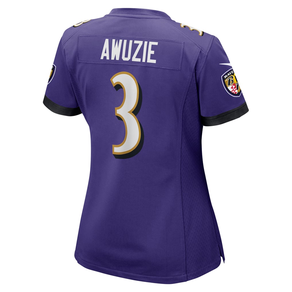 Women's Baltimore Ravens Chidobe Awuzie Nike Purple Team Game Jersey