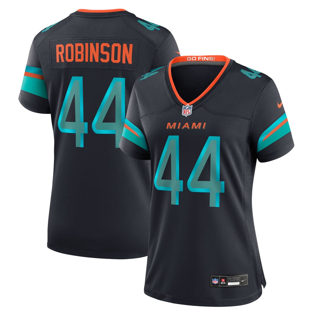 Women's Miami Dolphins Chop Robinson Nike Navy Rivalries Collection Game Jersey - Image 1