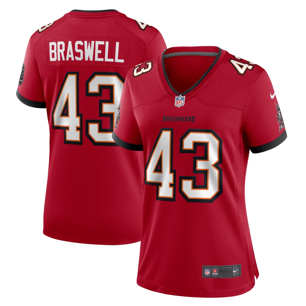 Women's Tampa Bay Buccaneers Chris Braswell Nike  Red Team Game Jersey - Image 2