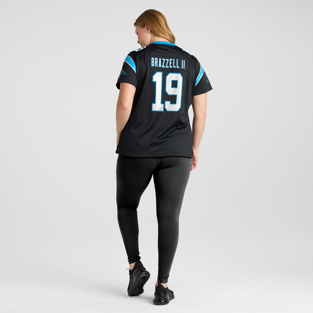 Women's Carolina Panthers Chris Brazzell II Nike Black Team Game Jersey - Image 6