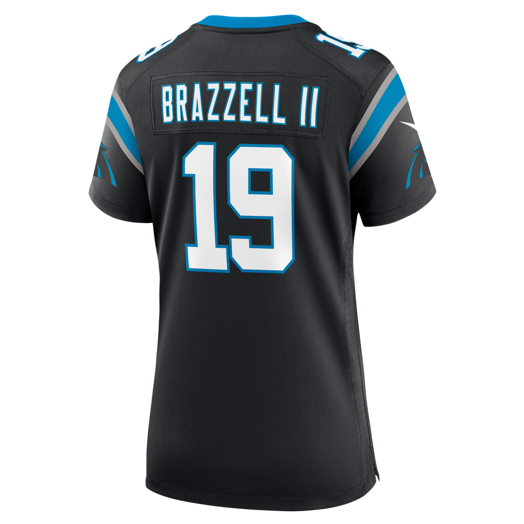 Women's Carolina Panthers Chris Brazzell II Nike Black Team Game Jersey - Image 8