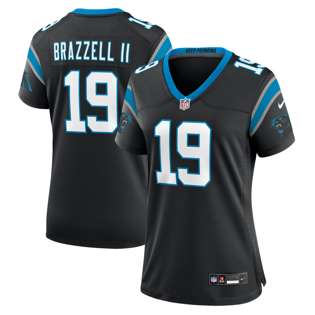 Women's Carolina Panthers Chris Brazzell II Nike Black Team Game Jersey - Image 1