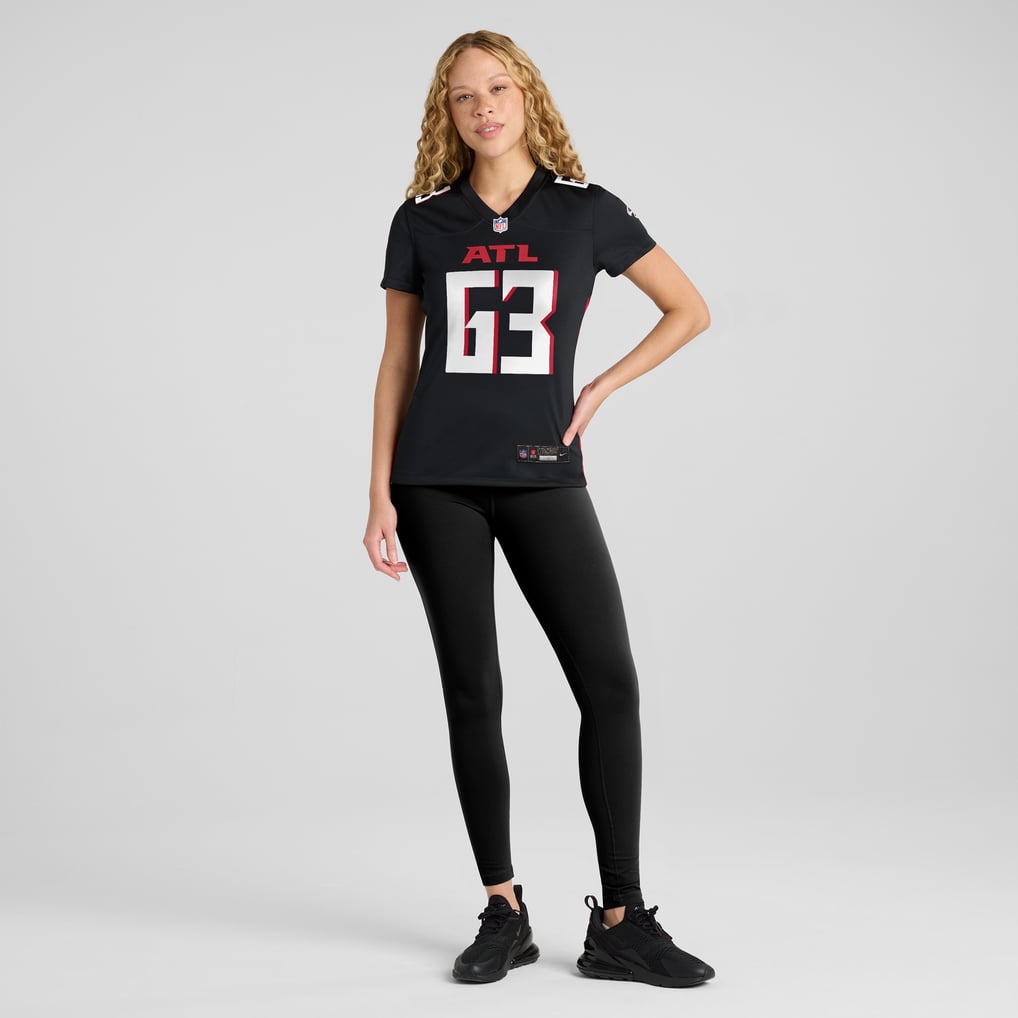 Women's Atlanta Falcons Chris Lindstrom Nike Black Game Jersey