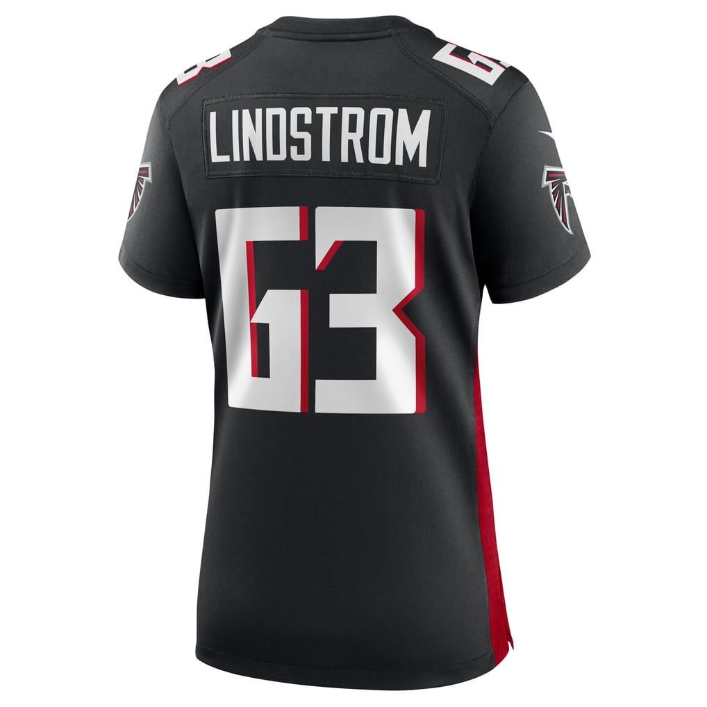 Women's Atlanta Falcons Chris Lindstrom Nike Black Team Game Jersey