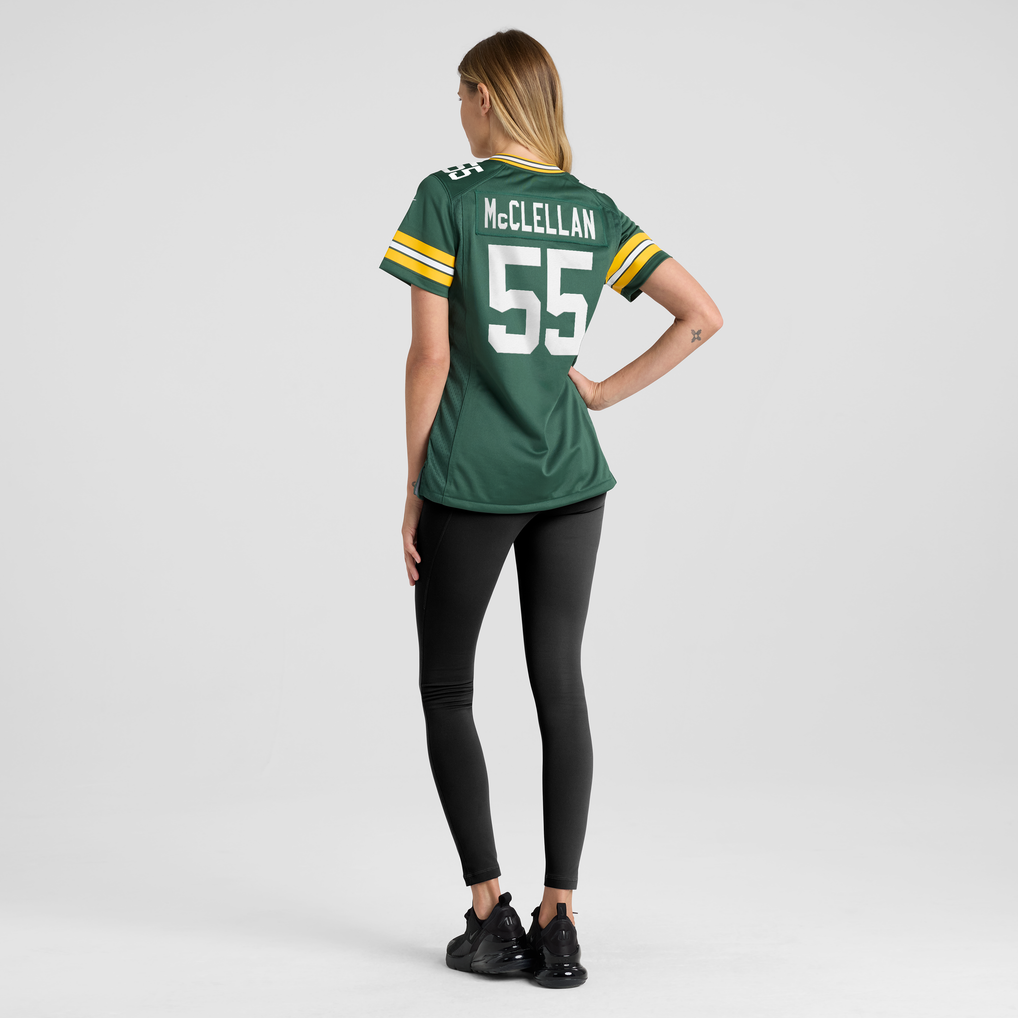 Women's Green Bay Packers Chris McClellan Nike Green Team Game Jersey - Image 4