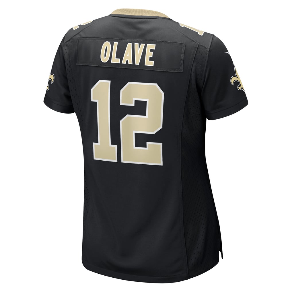 Women's New Orleans Saints Chris Olave Nike Black Game Player Jersey - Image 4