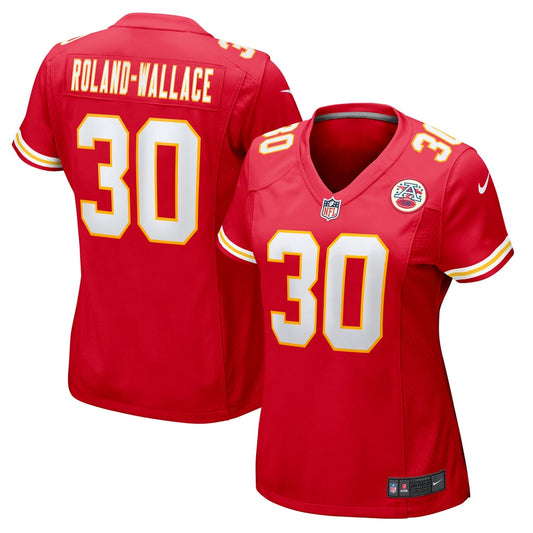 Women's Kansas City Chiefs Chris Roland-Wallace Nike  Red  Game Jersey - Image 1