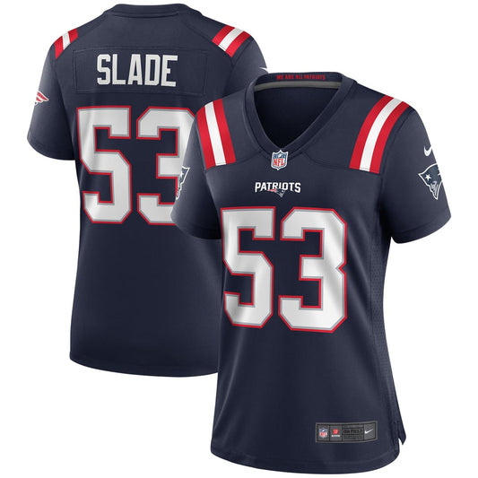 Women's New England Patriots Chris Slade Nike Navy Game Retired Player Jersey - Image 1