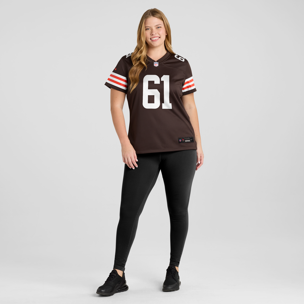 Women's Cleveland Browns Chris Williams Nike Brown Team Game Jersey - Image 5