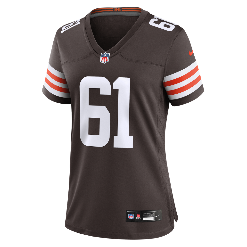 Women's Cleveland Browns Chris Williams Nike Brown Team Game Jersey - Image 7