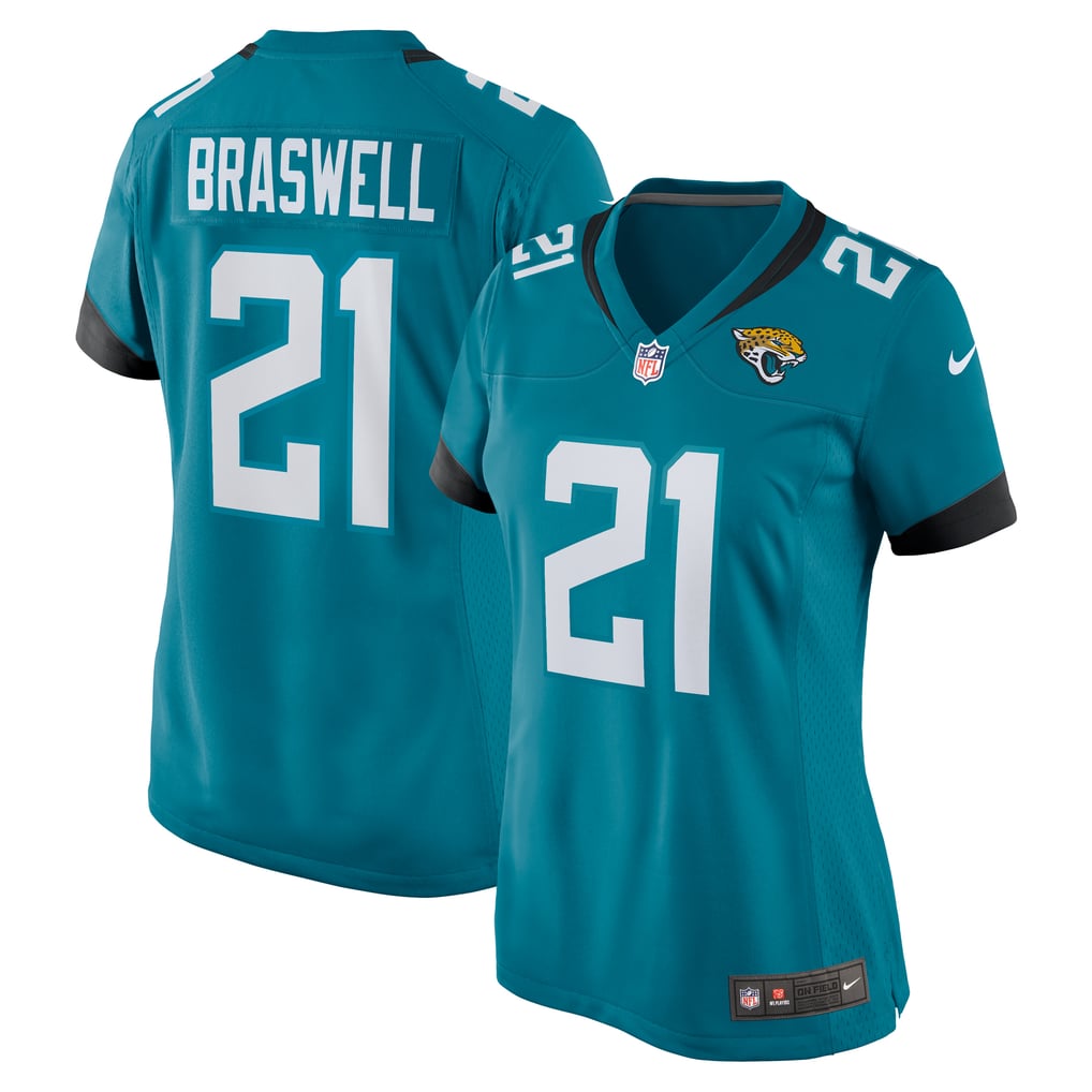 Women's Jacksonville Jaguars Christian Braswell Nike  Teal Team Game Jersey - Image 1