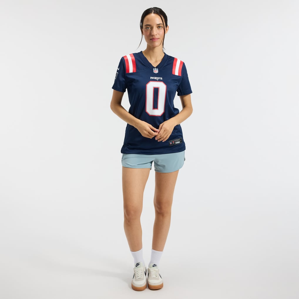 Women's New England Patriots Christian Gonzalez Nike  Navy Team Game Jersey - Image 5