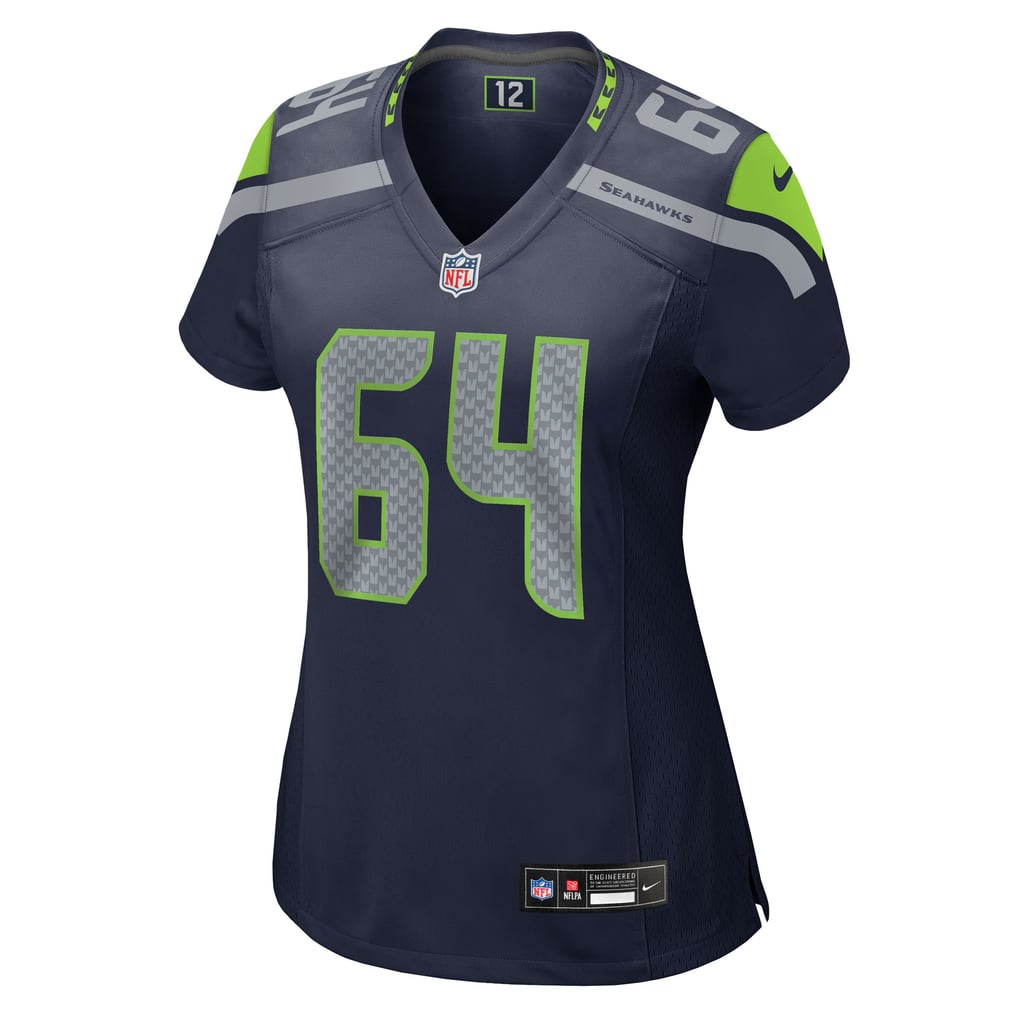 Women's Seattle Seahawks Christian Haynes Nike  College Navy Team Game Jersey - Image 3