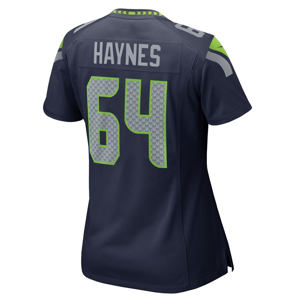 Women's Seattle Seahawks Christian Haynes Nike  College Navy Team Game Jersey - Image 4