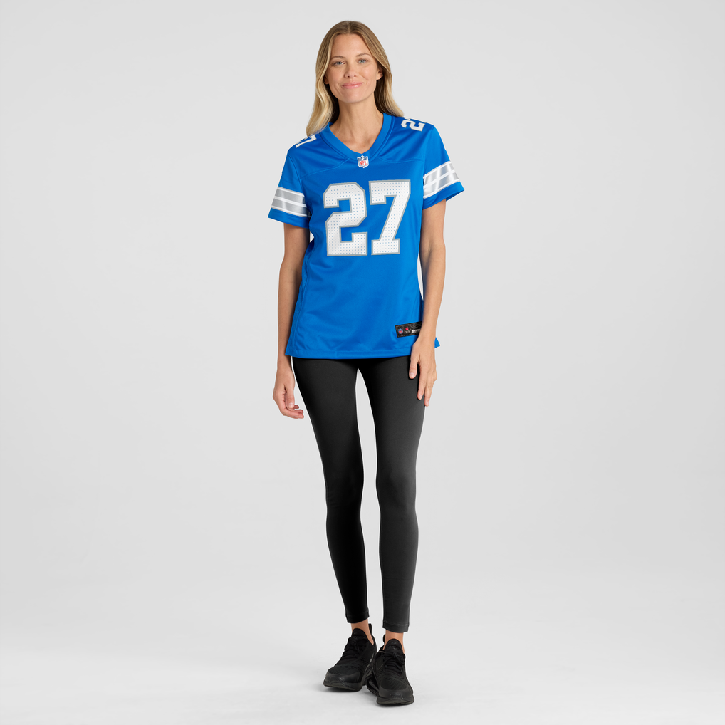 Women's Detroit Lions Christian Izien Nike  Blue Team Game Jersey - Image 5