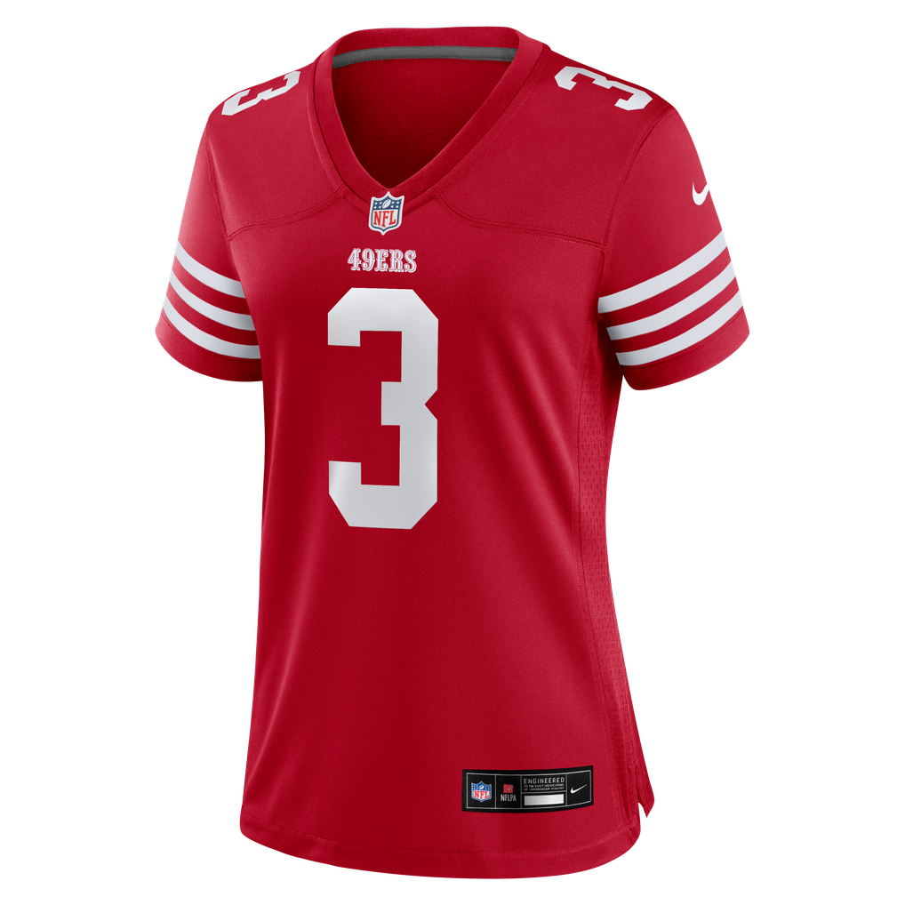 Women's San Francisco 49ers Christian Kirk Nike  Scarlet Team Game Jersey - Image 3