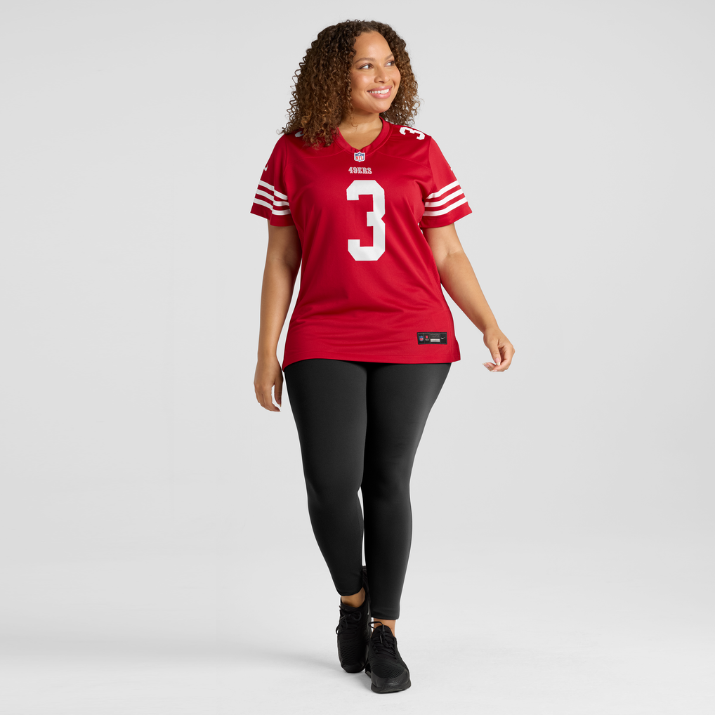 Women's San Francisco 49ers Christian Kirk Nike  Scarlet Team Game Jersey - Image 7