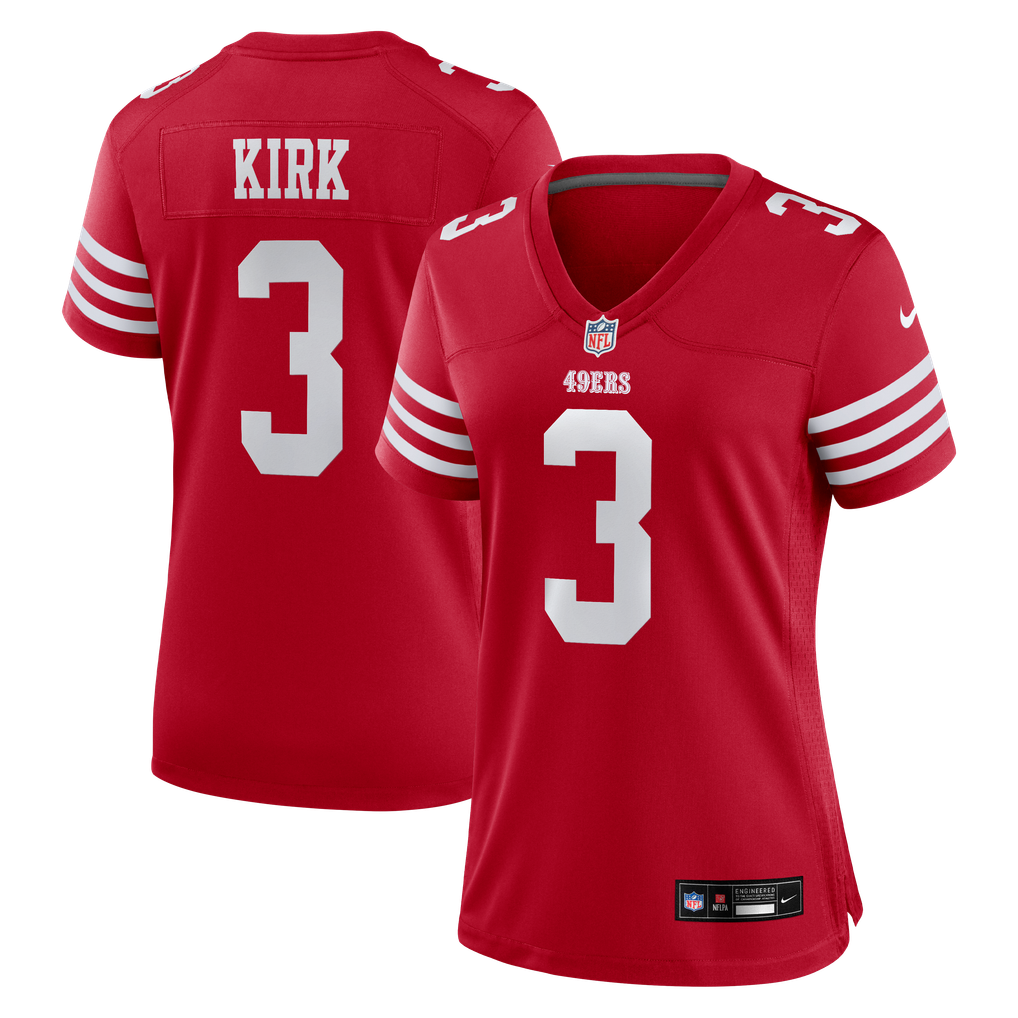 Women's San Francisco 49ers Christian Kirk Nike  Scarlet Team Game Jersey - Image 1