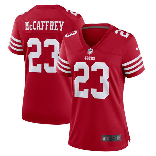 Women's San Francisco 49ers Christian McCaffrey Nike Scarlet Player Jersey - Image 1