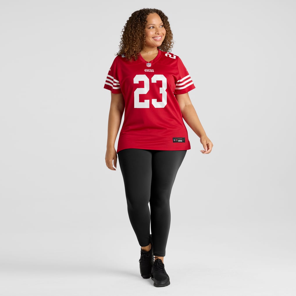 Women's San Francisco 49ers Christian McCaffrey Nike Scarlet Player Jersey - Image 7