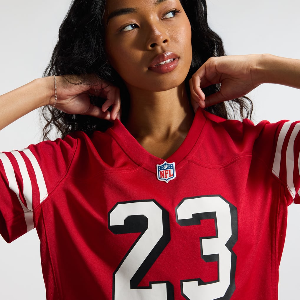 Women's San Francisco 49ers Christian McCaffrey Nike Scarlet Player Jersey - Image 11