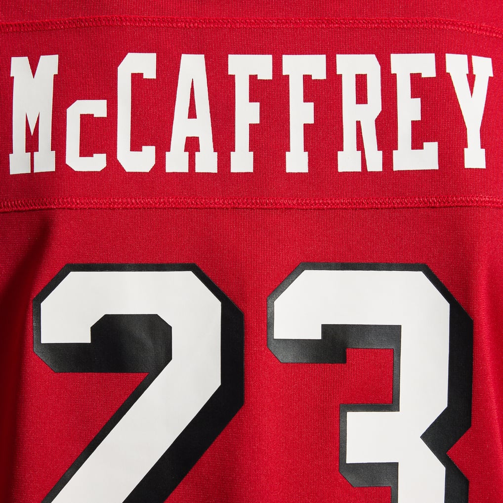 Women's San Francisco 49ers Christian McCaffrey Nike Scarlet Player Jersey - Image 13