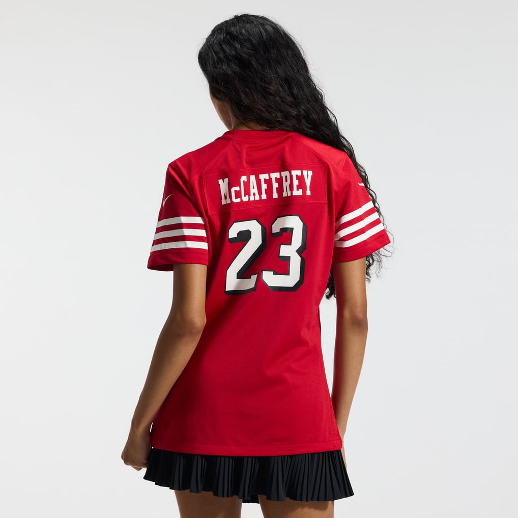 Women's San Francisco 49ers Christian McCaffrey Nike Scarlet Player Jersey - Image 4