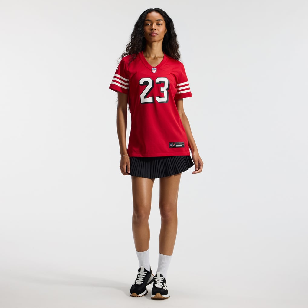 Women's San Francisco 49ers Christian McCaffrey Nike Scarlet Player Jersey - Image 5