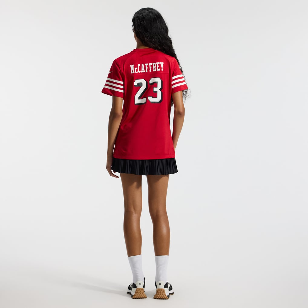 Women's San Francisco 49ers Christian McCaffrey Nike Scarlet Player Jersey - Image 6