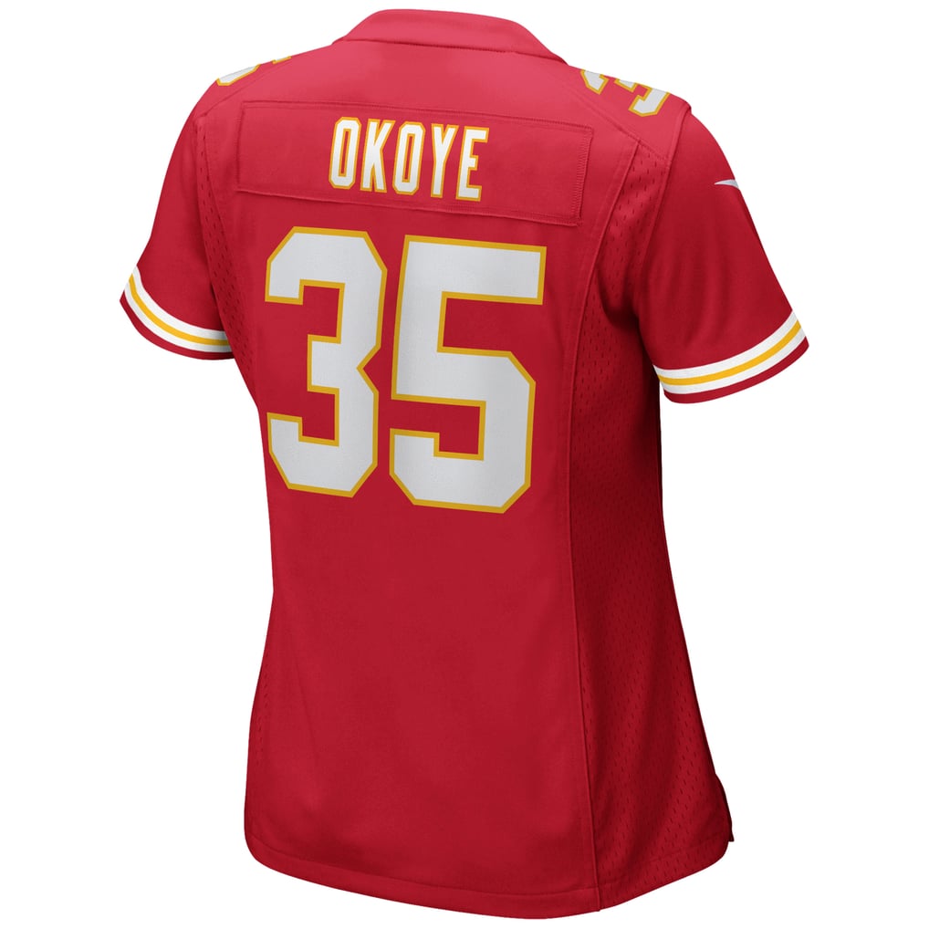 Women's Kansas City Chiefs Christian Okoye Nike Red Game Retired Player Jersey - Image 4