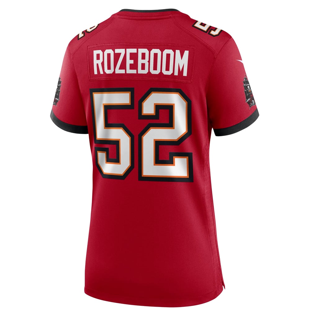 Women's Tampa Bay Buccaneers Christian Rozeboom Nike Red Team Game Jersey - Image 8