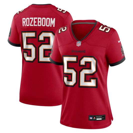 Women's Tampa Bay Buccaneers Christian Rozeboom Nike Red Team Game Jersey - Image 1