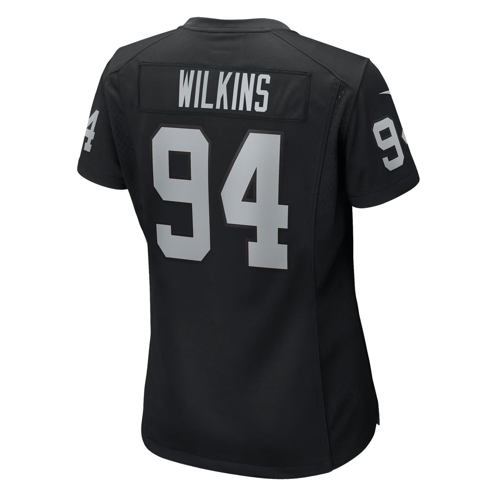 Women's Las Vegas Raiders Christian Wilkins Nike Black Team Game Jersey - Image 4