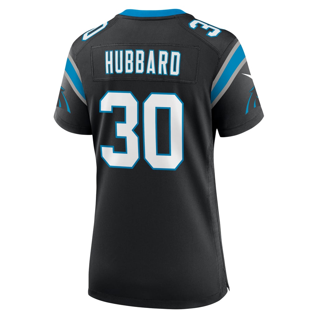 Women's Carolina Panthers Chuba Hubbard Nike Black Team Game Jersey - Image 4