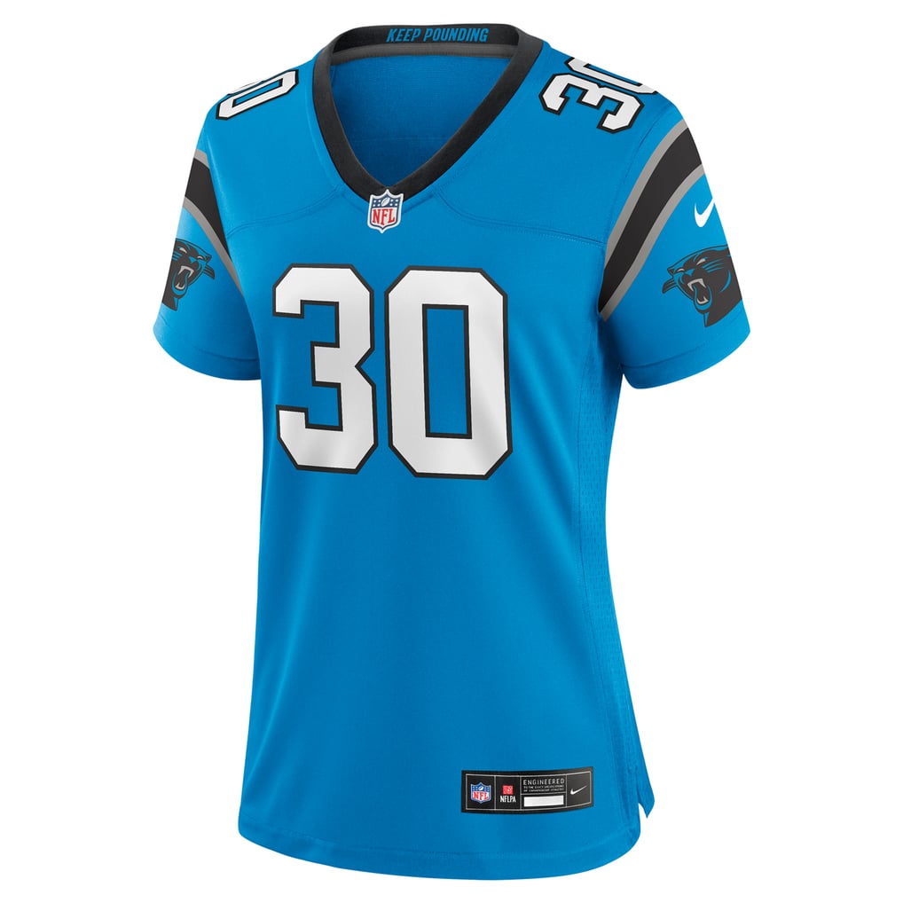 Women's Carolina Panthers Chuba Hubbard Nike Blue Alternate Game Jersey - Image 3